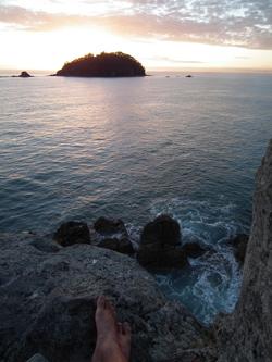 Chris relaxing on New Zealand's North Island