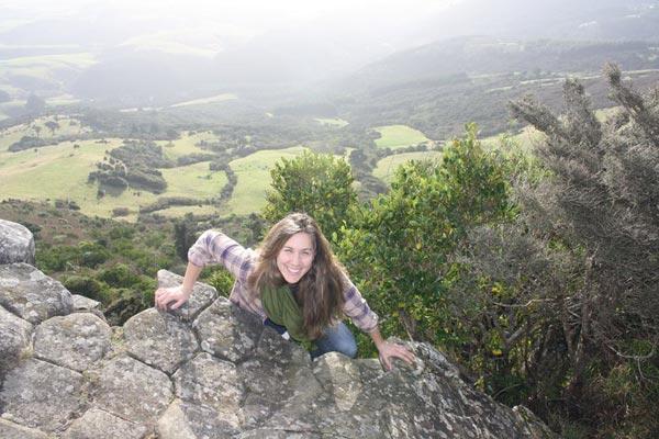 Laura making her way to the top of New Zealand!