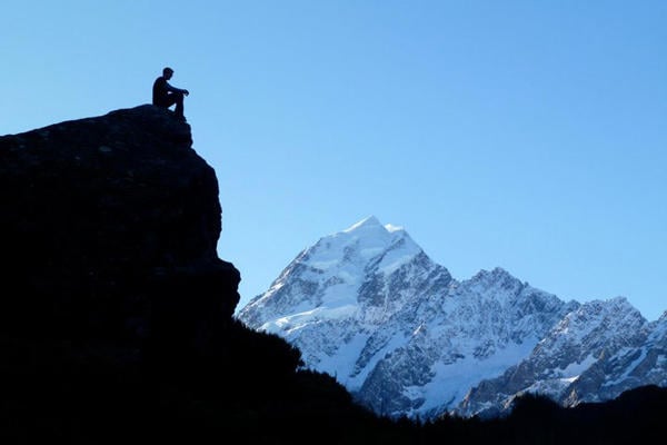 Nick looking out towards the beauty of New Zealand