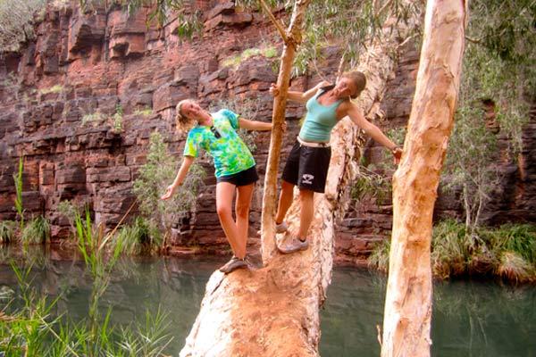 Hiking through Karijini National Park during the Northwest Trip