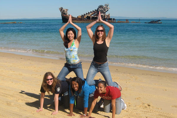 Cecilia and friends enjoying life in Queensland, Australia