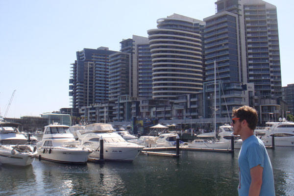 Dan checking out the sights in Melbourne
