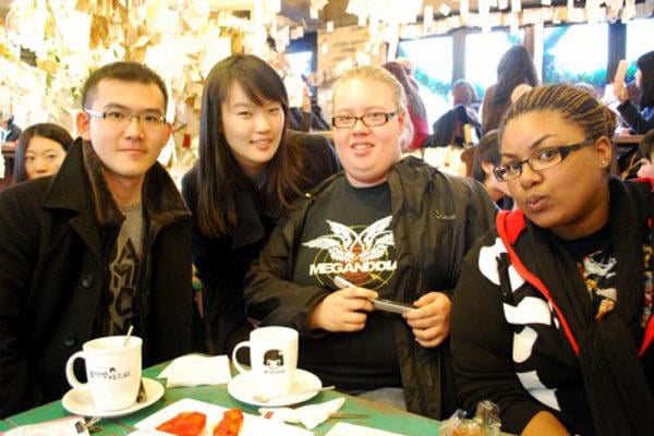 Andrea and some friends in Korea!
