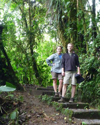 Erin exploring the wildlife of Costa Rica