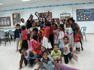 Shaina in the classroom