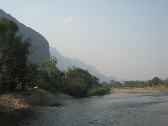 A tranquil river by the UBELONG Volunteer site