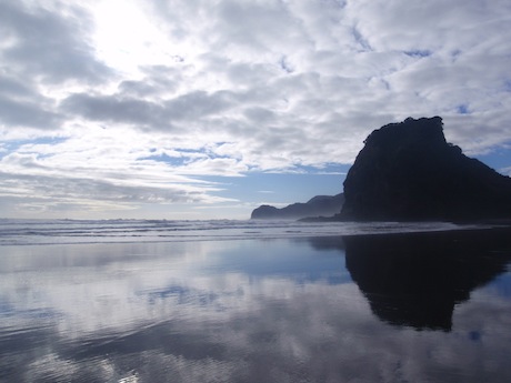 Lion Rock on Piha Beach