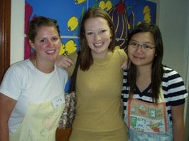 Malissa with volunteers at a children’s hospital in Cape Town.