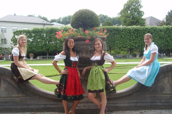 Brette and friends in Salzburg, Austria with AIFS!