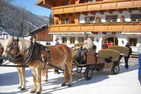 A chariot awaiting Anna in Salzburg, Austria