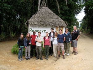 Matt with other Azafady interns