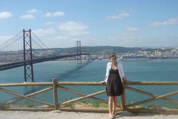 Erin visiting Lisbon, Portugal