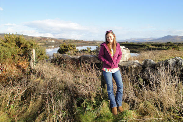 Audrey studying abroad in Ireland
