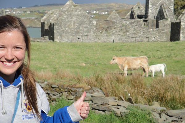 Thumbs up for studying abroad in Ireland