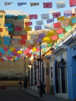 a street in Oaxaca