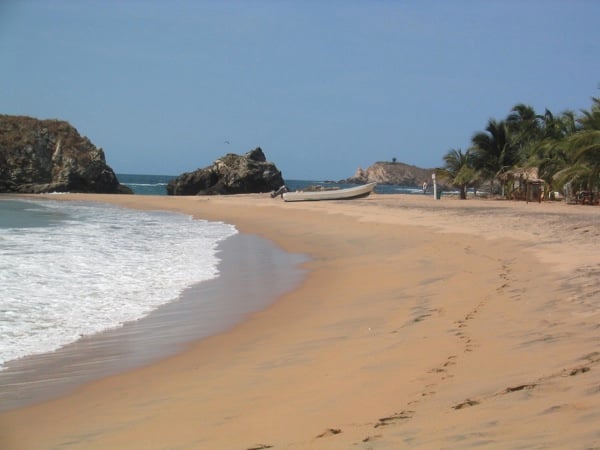 A beach in Oaxaca