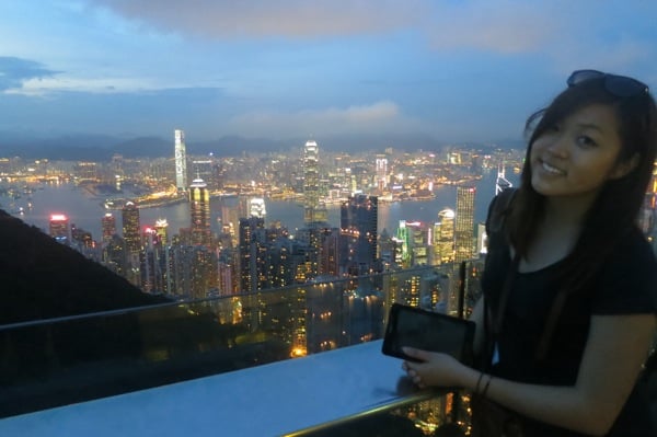 Hong Kong at night from the Peak