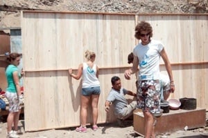 Jacob volunteering in Peru