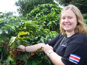 Ashley enjoying her study abroad in Costa Rica