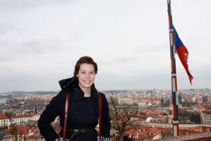 Valerie during her study abroad in Prague!