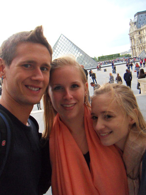 Ashley Visiting the Louvre Museum