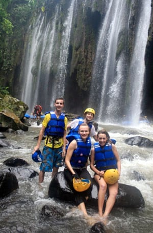 White water rafting in Indonesia