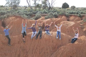 Justine exploring Australia