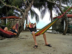 Relaxing on the beach