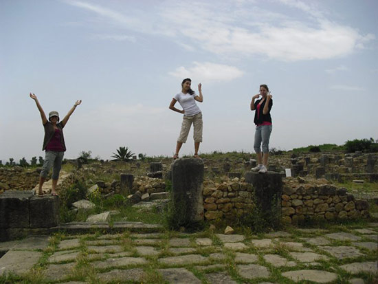 Jolene and her friends in Morocco!