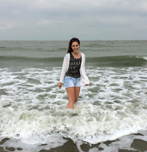 girl on beach