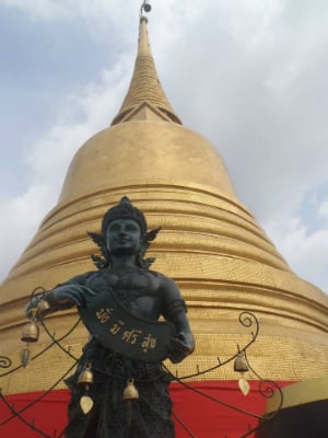 The Golden Dome of Wat Saket in Bangkok