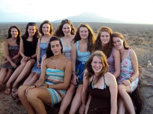 The girls of The Leap's program in Kenya. 