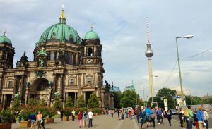 Dome and Tower in Berlin Germany 