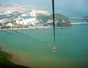 Cable ride, Lantau to Hong Kong Island