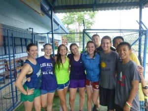 The GLA team after a day of collecting rocks and working in the rain. 