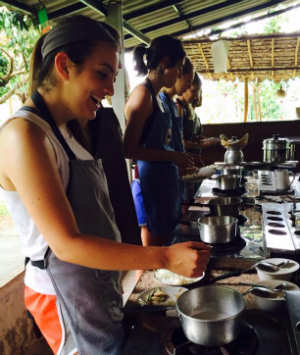 cooking thai food