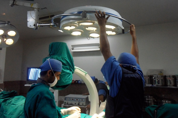 Preparation before a procedure