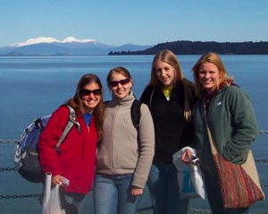 Volunteers exploring New Zealand