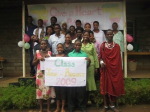  First group of graduates on graduation day in August 2009.