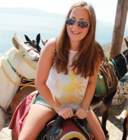 girl on donkey
