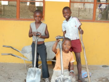 boys in Zambia