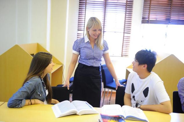 teacher and students from Teaching Nomad