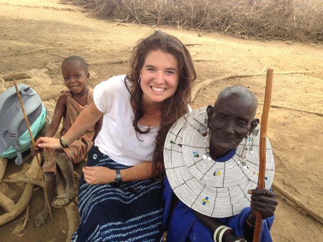 volunteering in African village