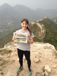 A young girl posing for a picture.