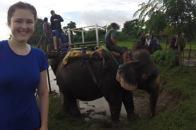 volunteering with elephants in Nepal