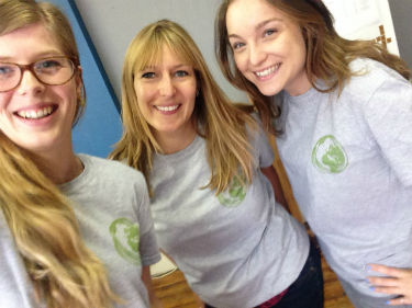 three females smiling