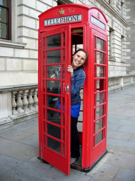 london phone booth