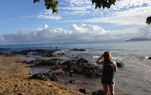 At the beach in Corcovado National Park 