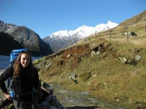 Laura exploring the jaw-dropping landscapes of Dunedin!