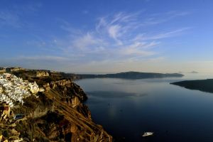 Panoramic views of Santorini!